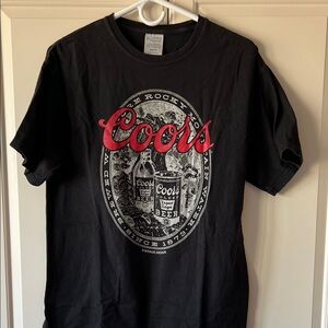 Coors Black Graphic T-Shirt for Men